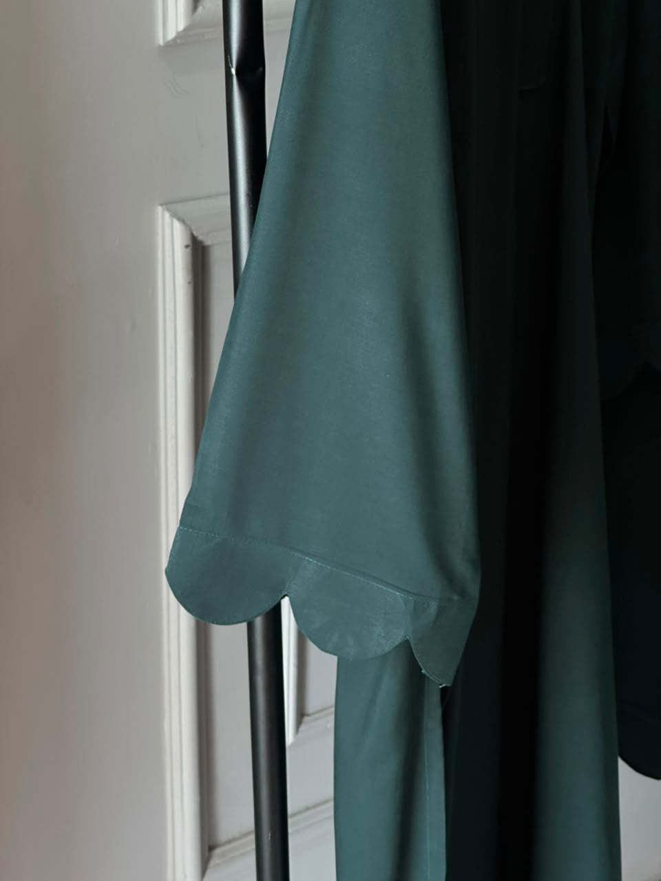 Emerald green linen