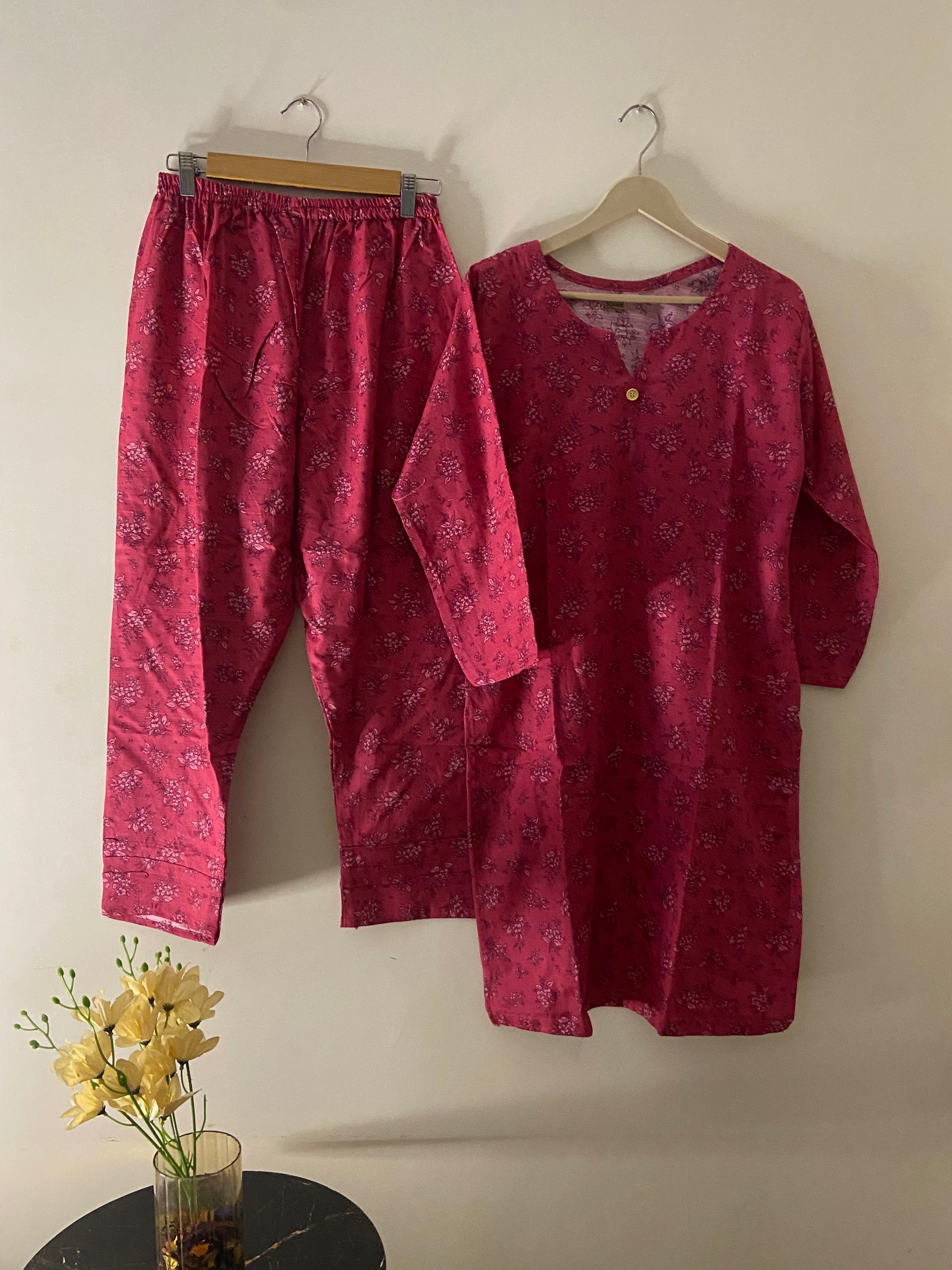 Powder pink khaddar