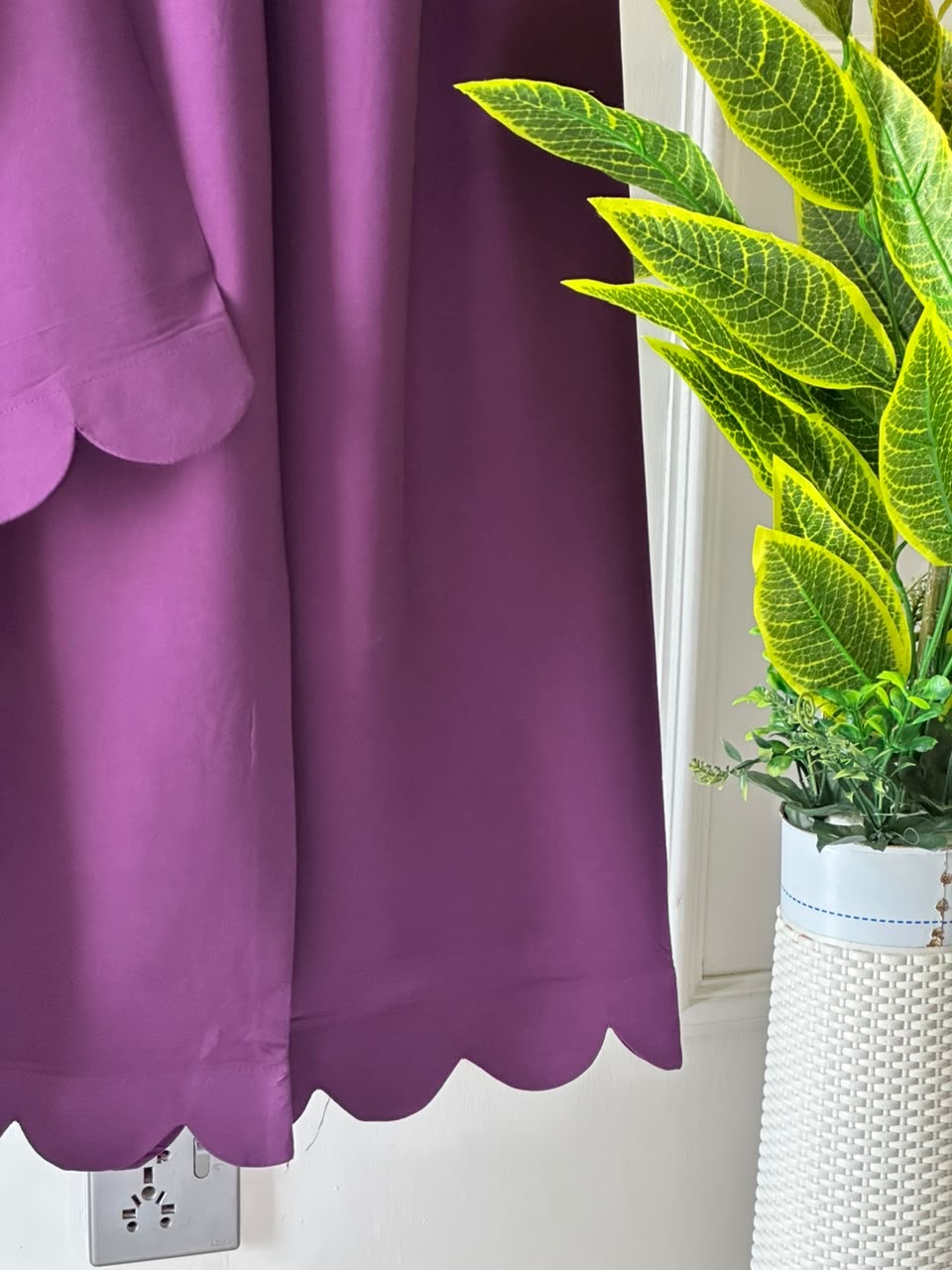 Royal purple linen