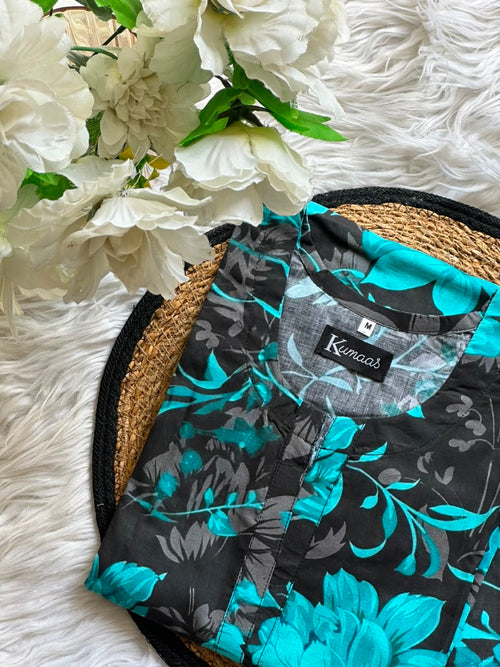 Aqua Charcoal Lawn