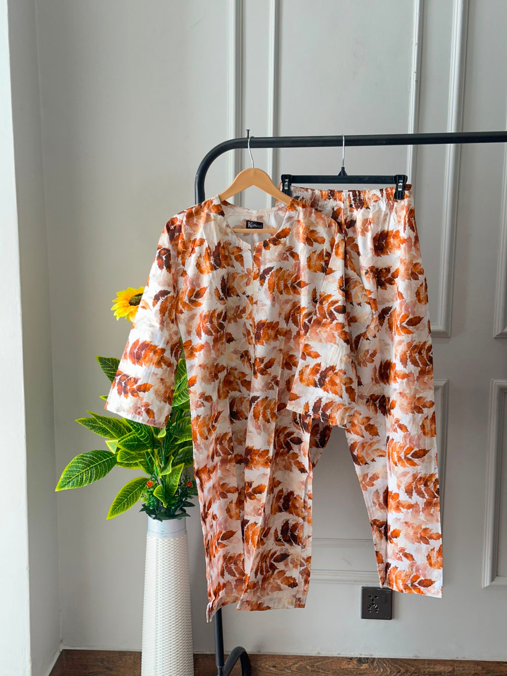 Orange leaf lawn