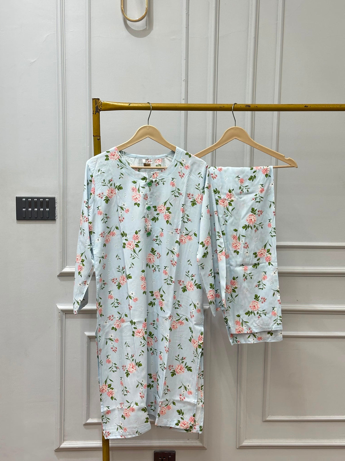 White peony linen