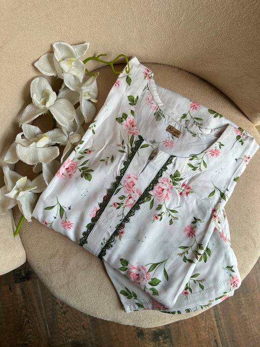Warm white linen