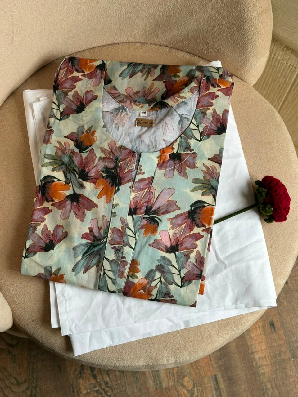 Dusk blossom Lawn kurti