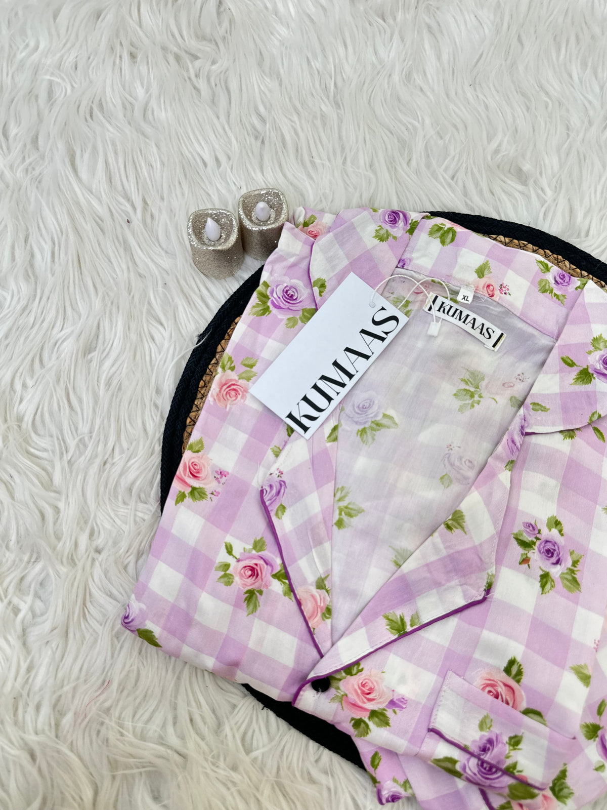 Lavender checks pjs