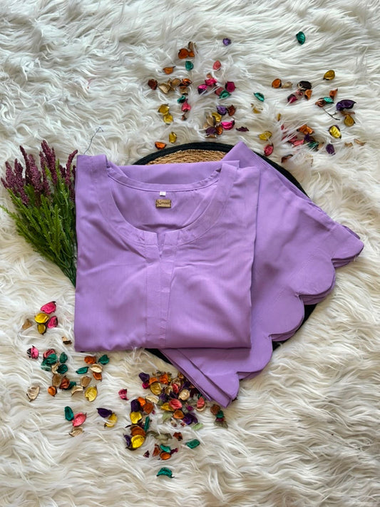 Lilac bloom set linen