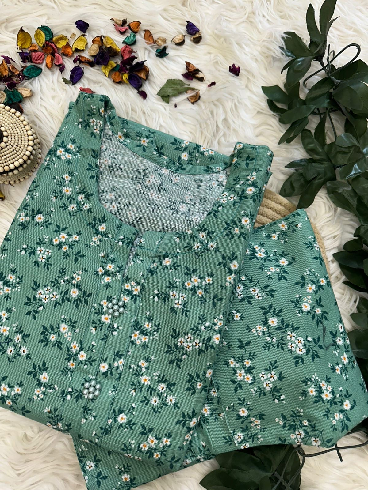 Greeno mint khaddar