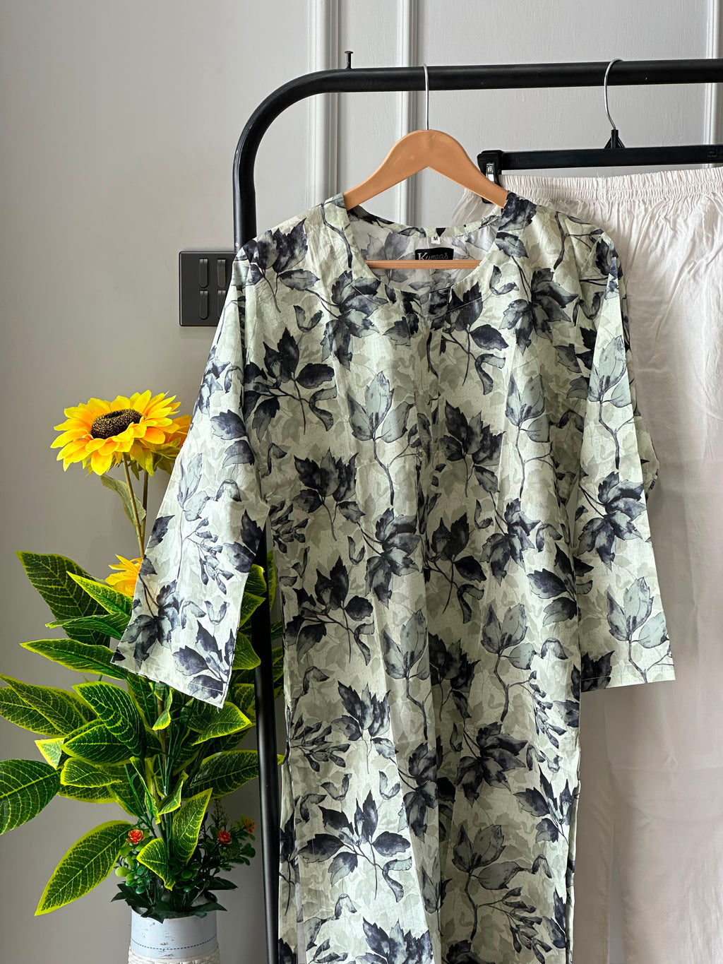 Silver Leaf lawn kurti