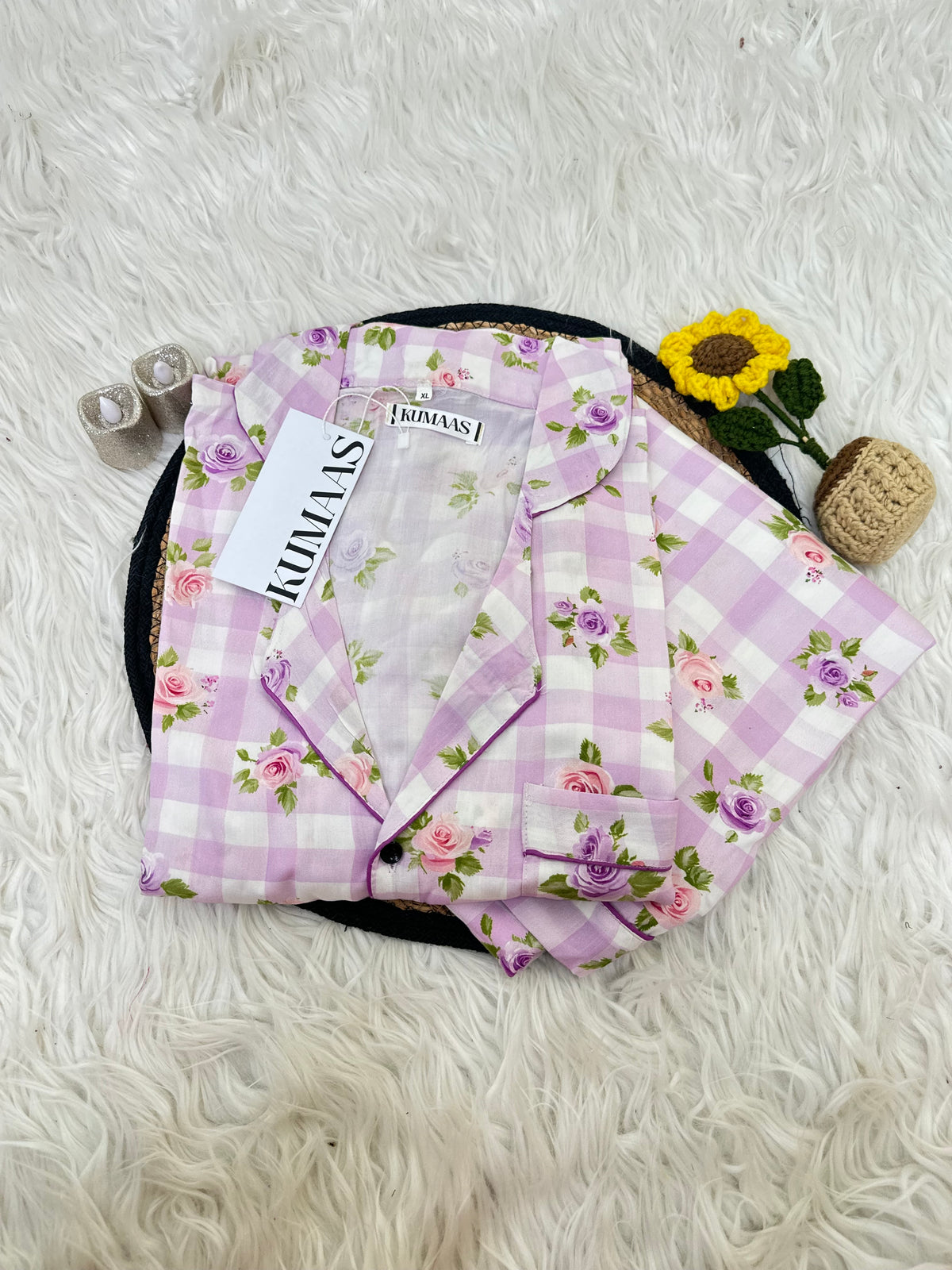 Lavender checks pjs