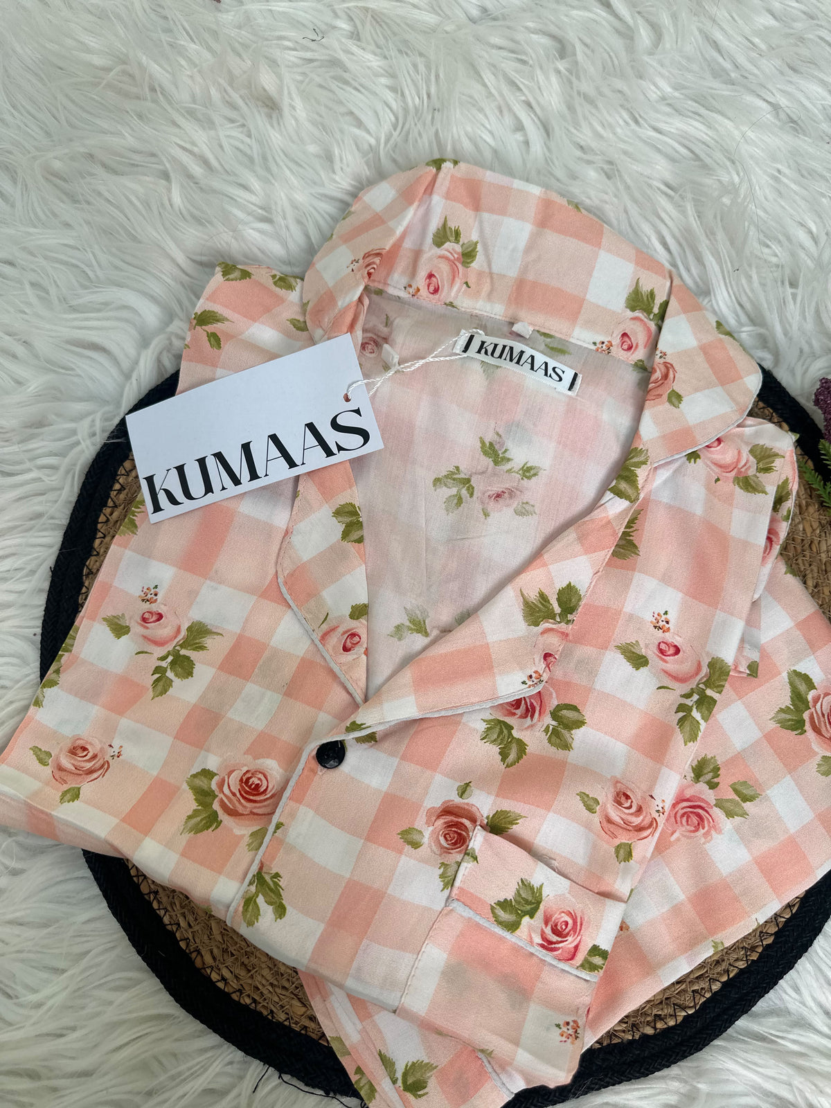Orange Check Pjs