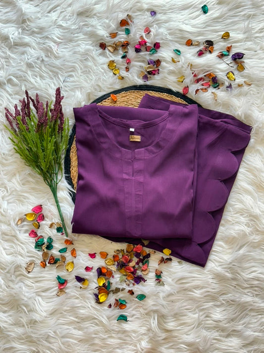 Royal purple linen