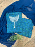 Ice blue khaddar