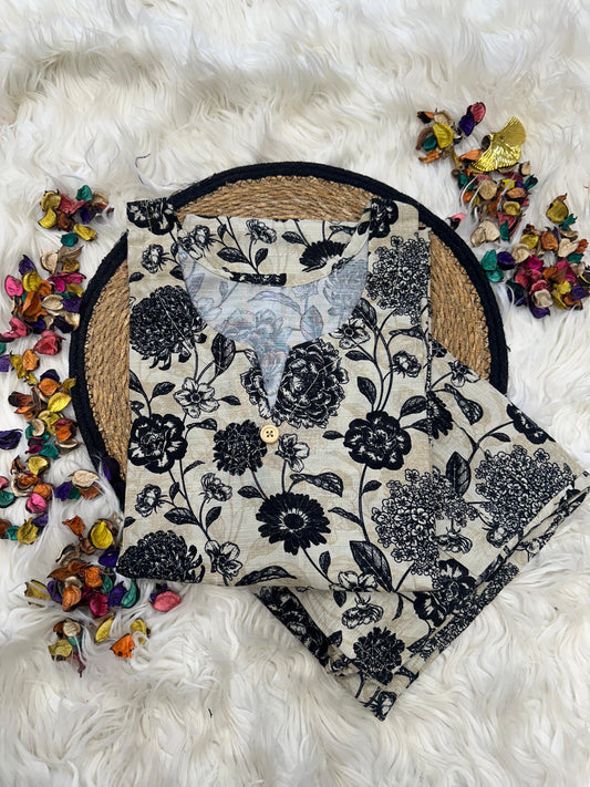 offwhite blacky khaddar