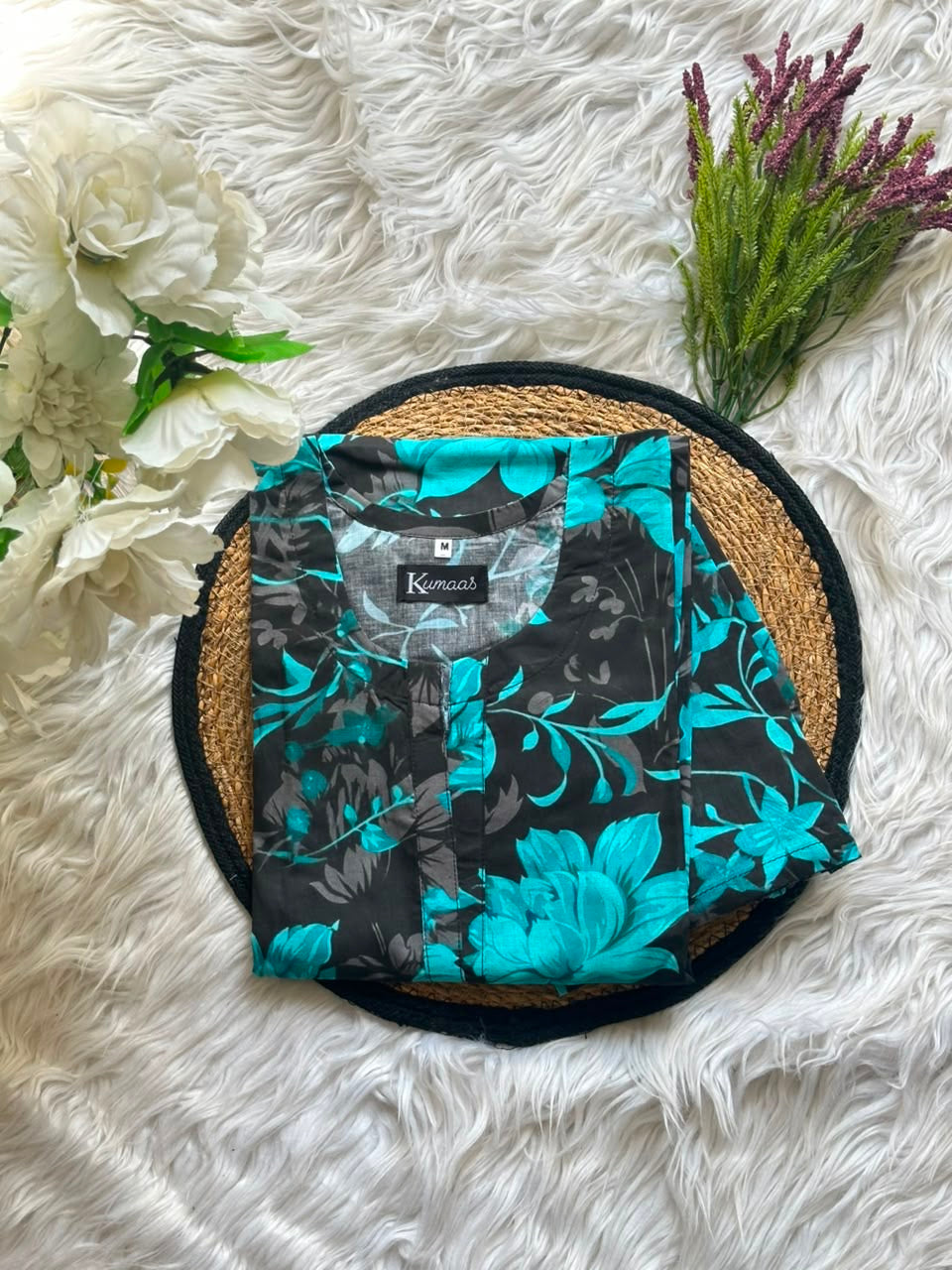 Aqua Charcoal Lawn