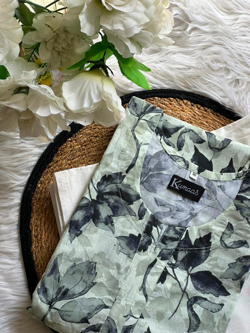 Silver Leaf lawn kurti