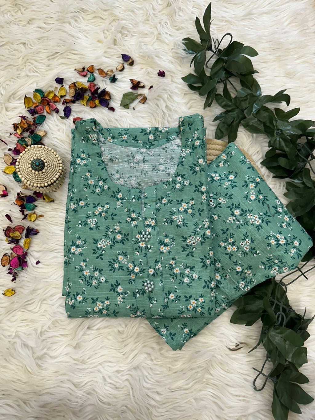 Greeno mint khaddar