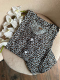 Leopard shift linen