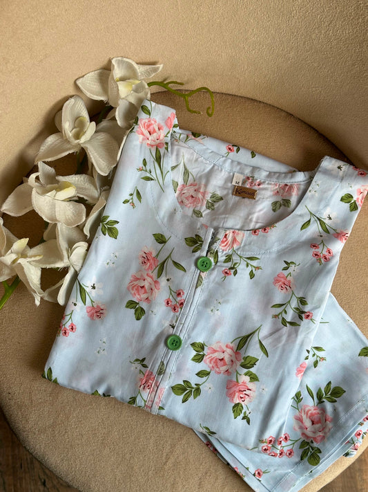 White peony linen