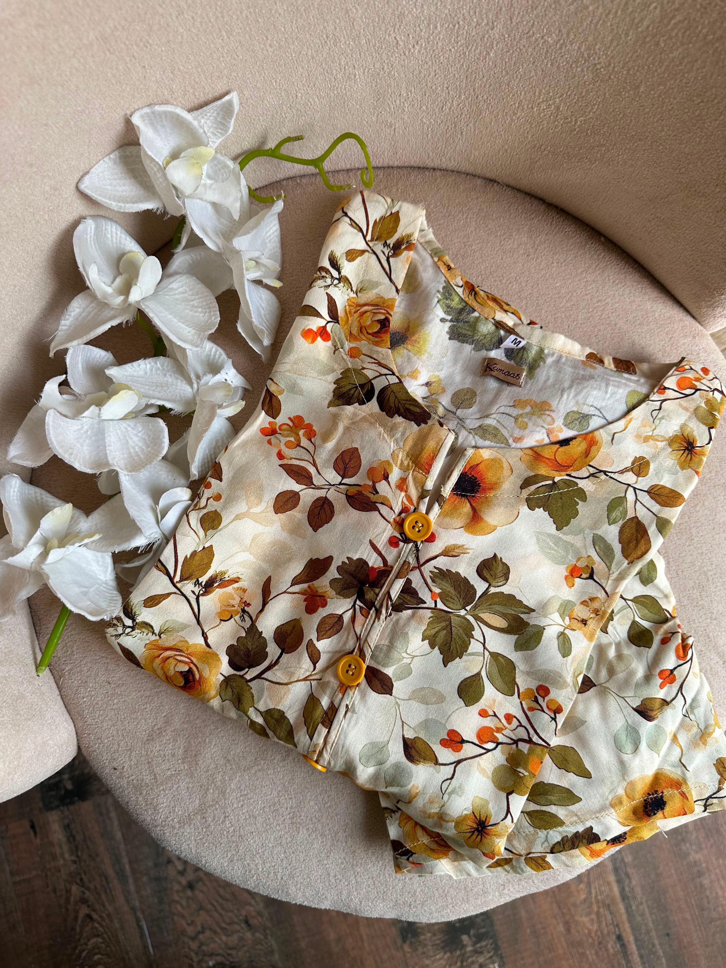 Autumn garden linen