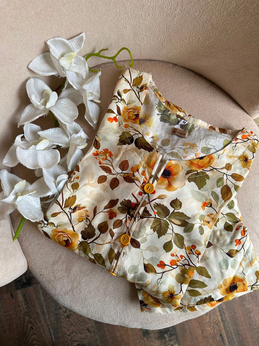 Autumn garden linen