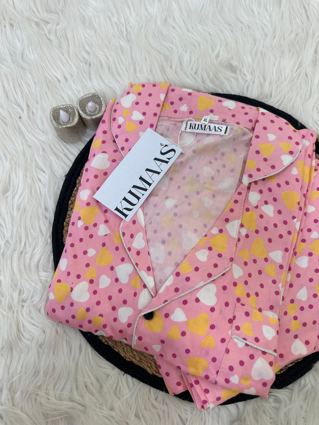 Polka heart pjs