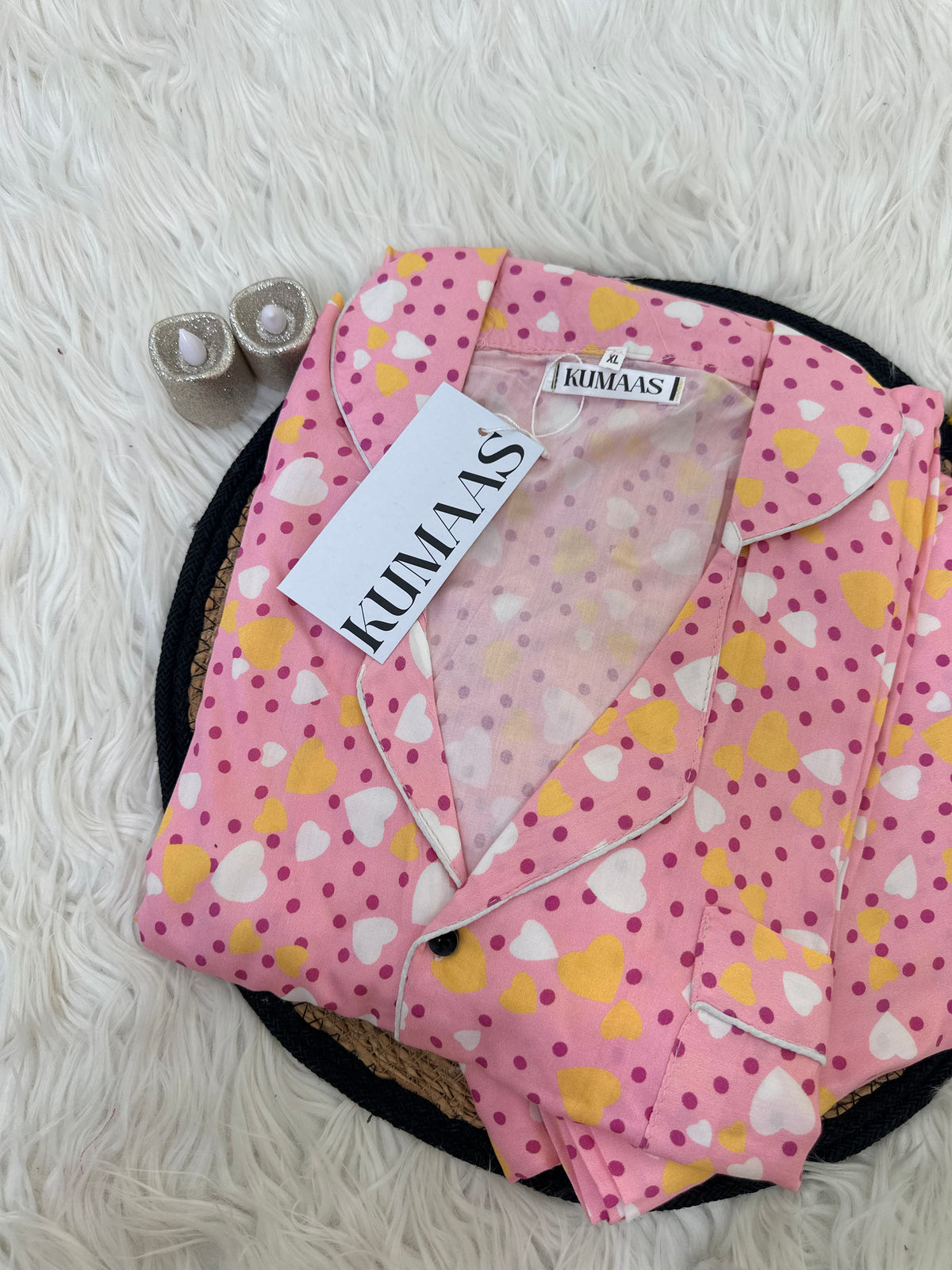Polka heart pjs