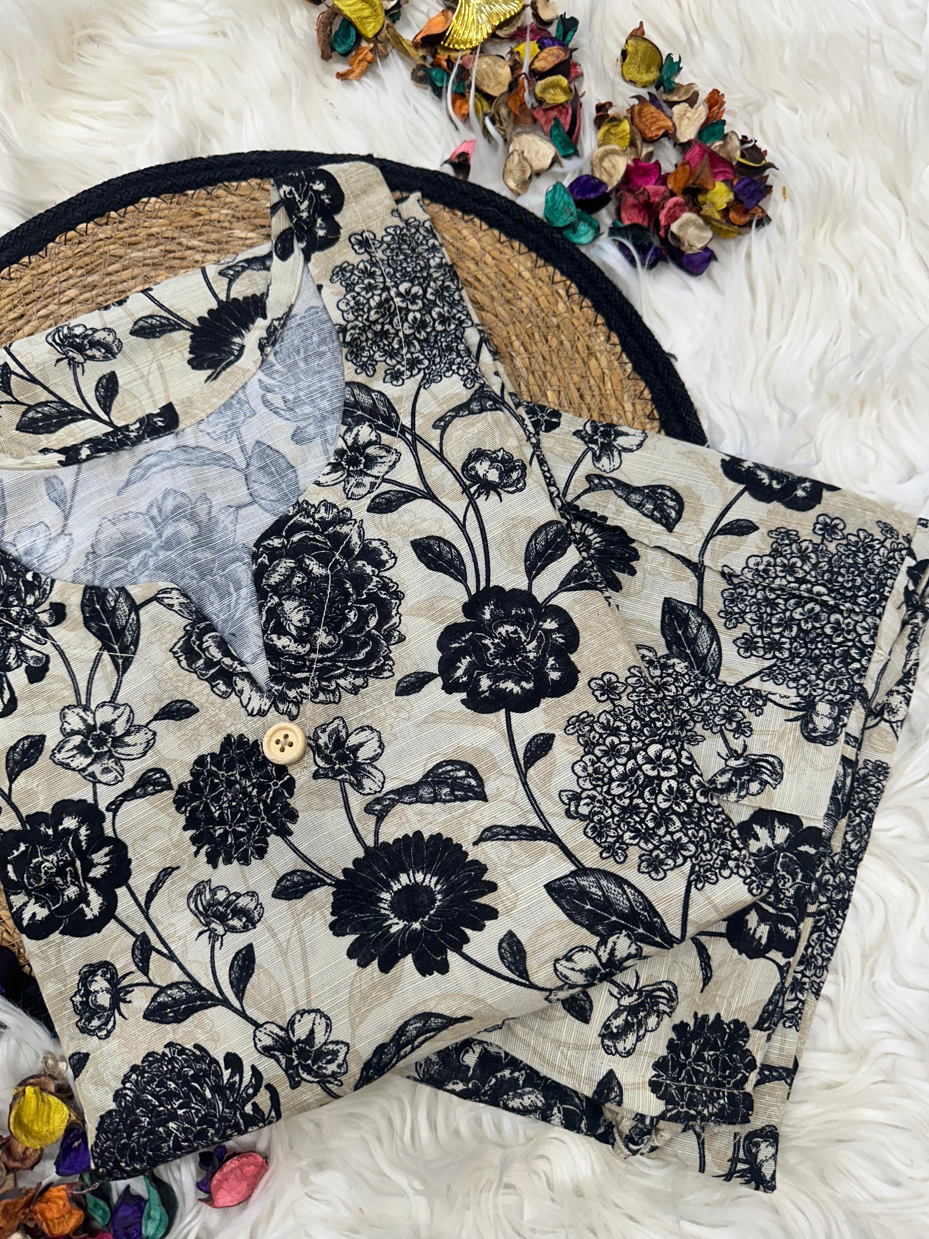 offwhite blacky khaddar