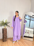 Lilac bloom set linen