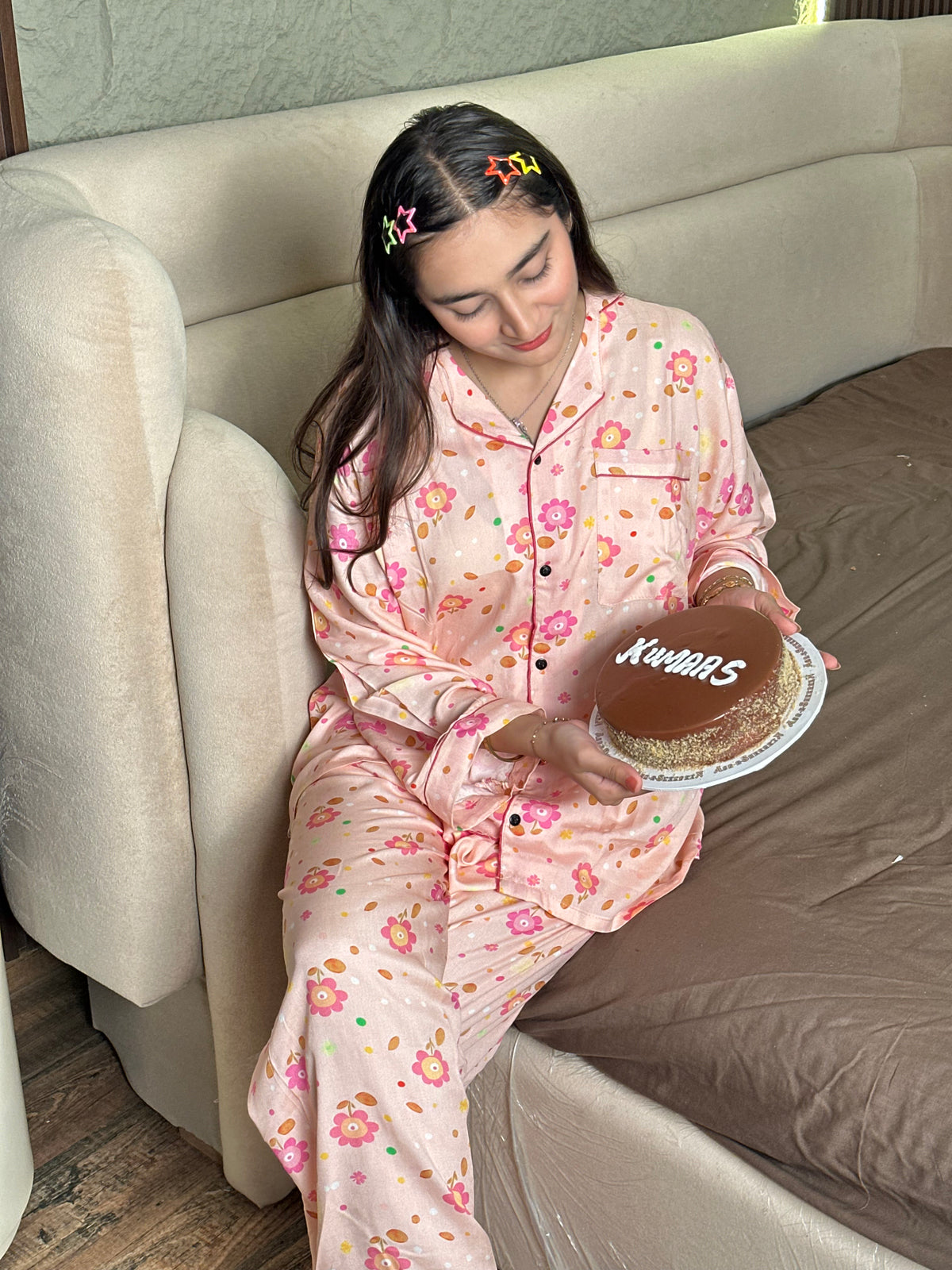 Pink daisy PJS