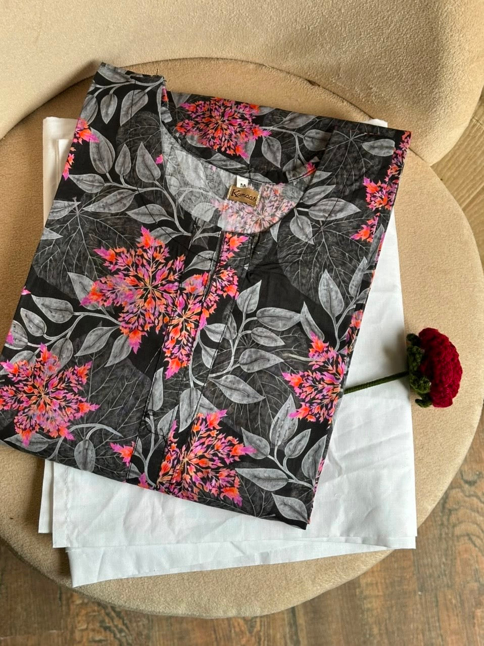 Neon foliage Lawn kurti