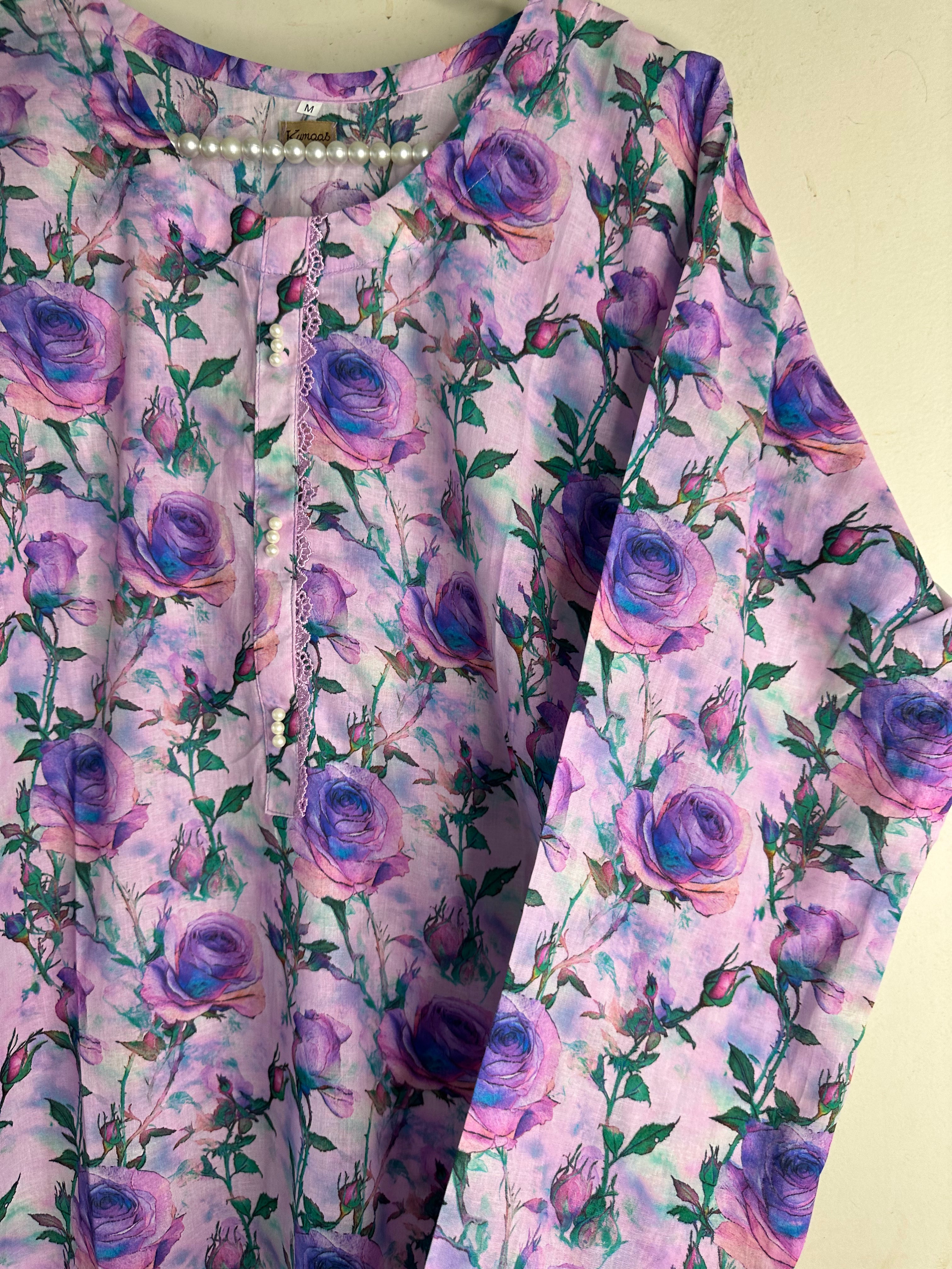 Purple tulip lawn
