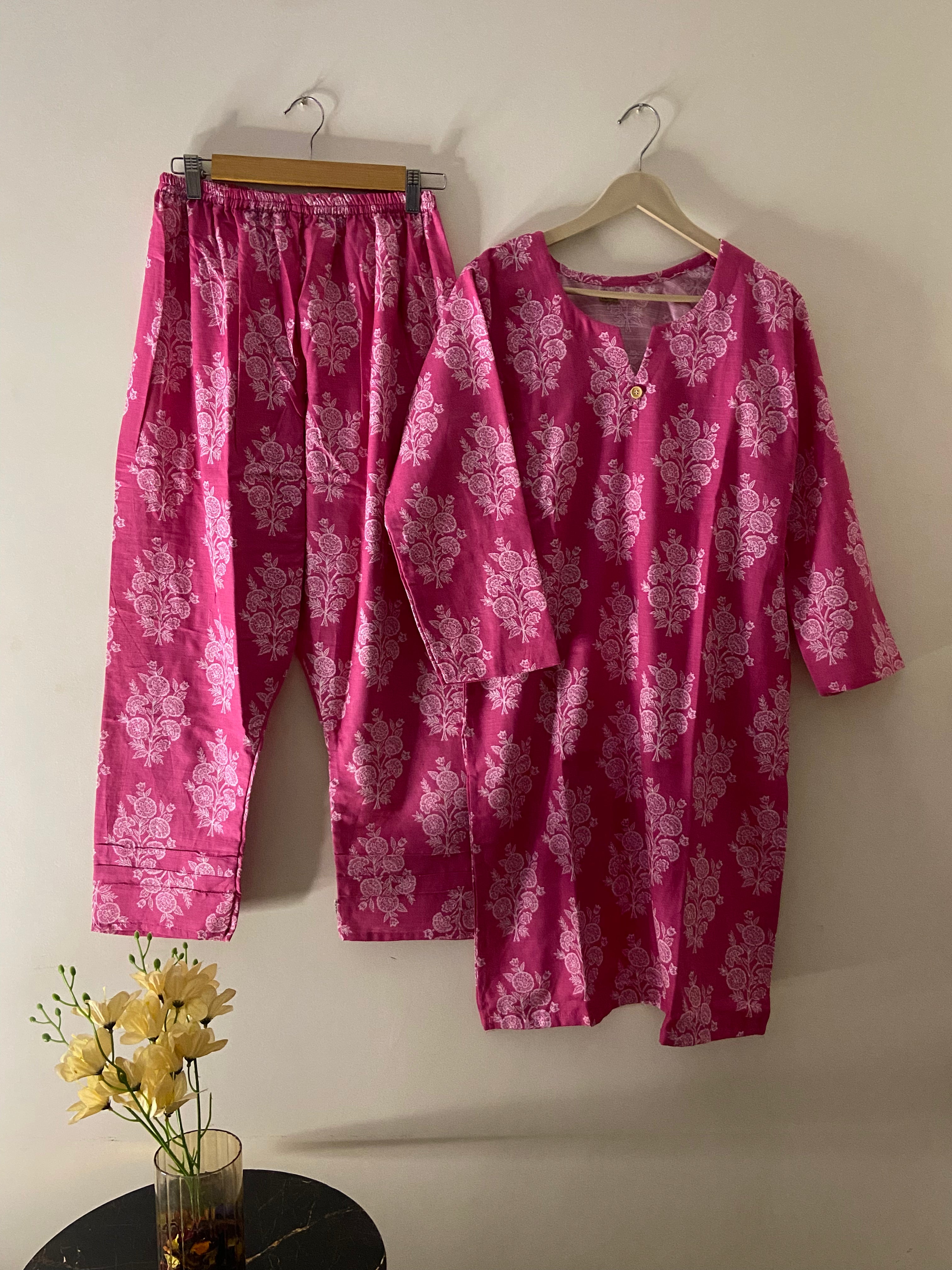 barbie pink khaddar