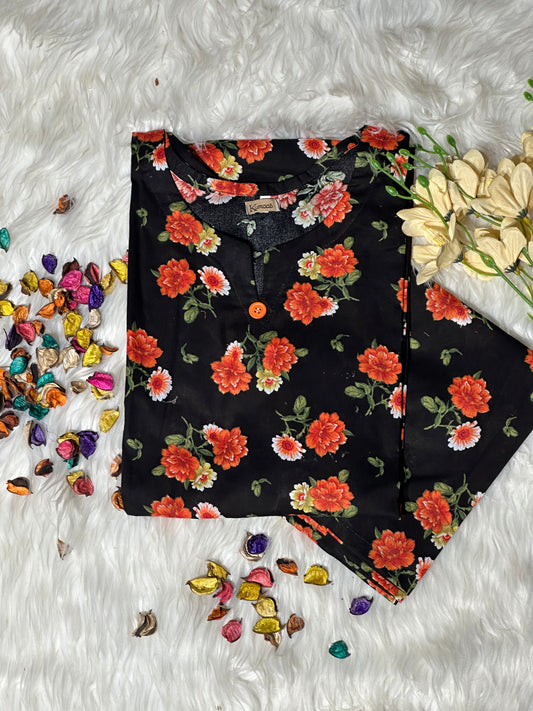 Black flower lawn
