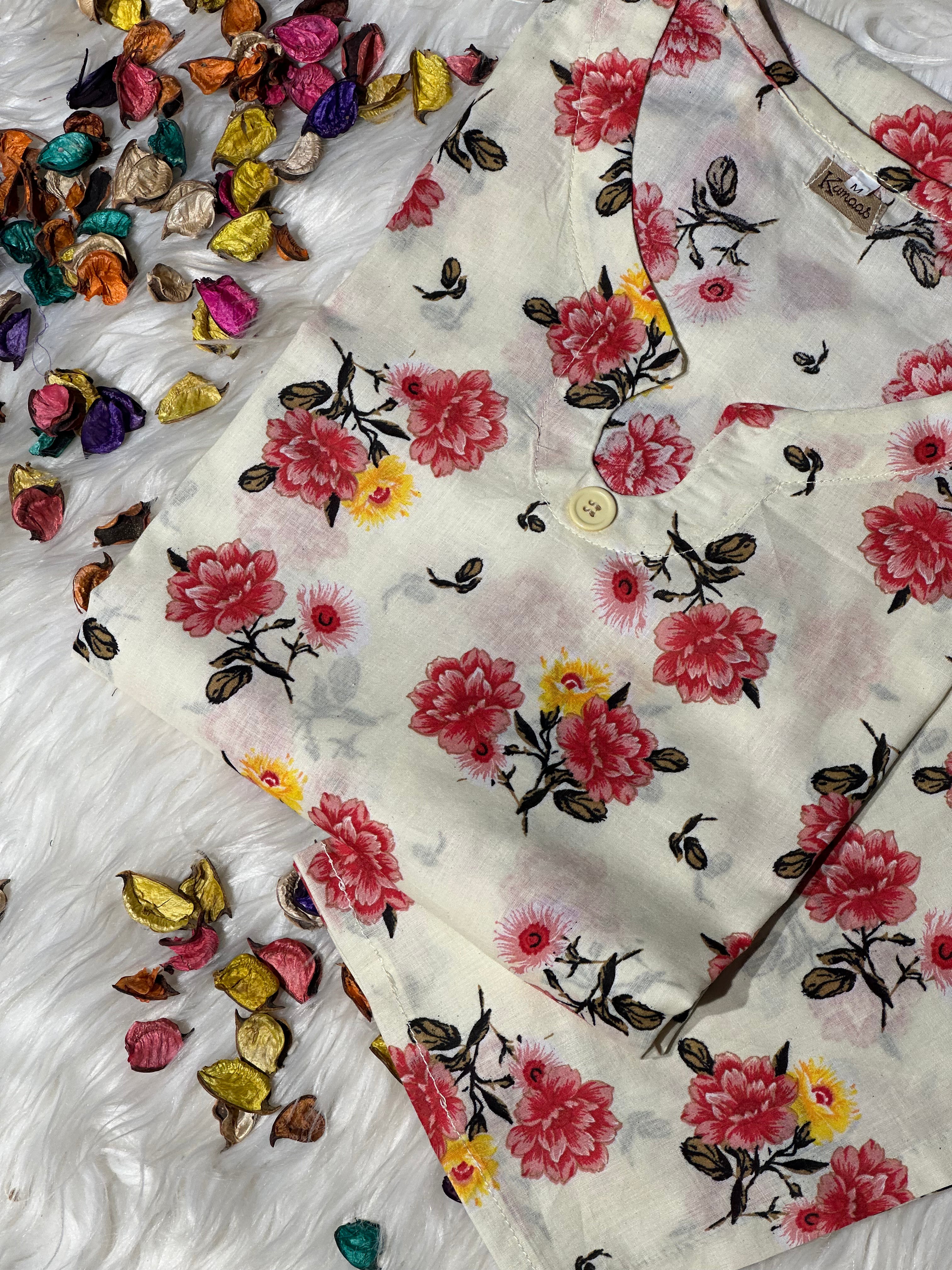White flower lawn