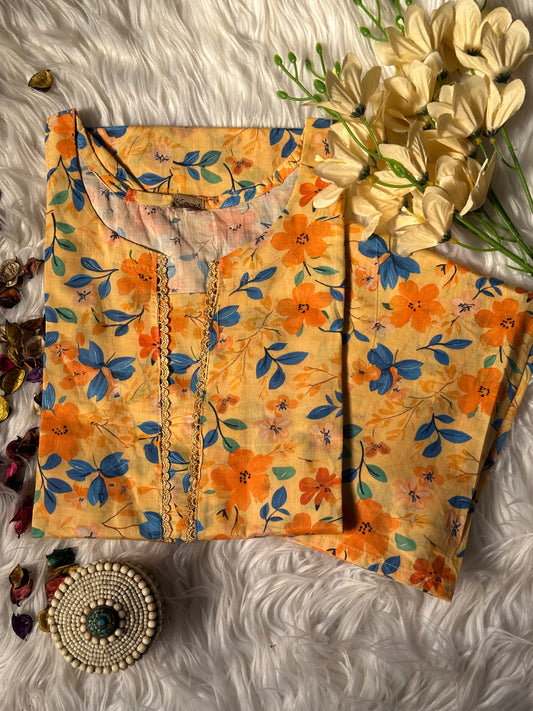 Yellow flora lawn