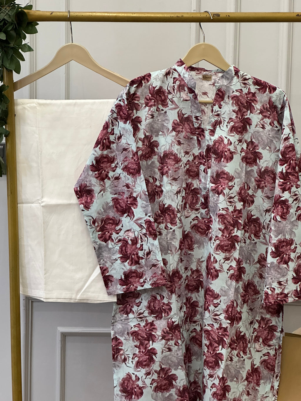 Ocean flower lawn kurti