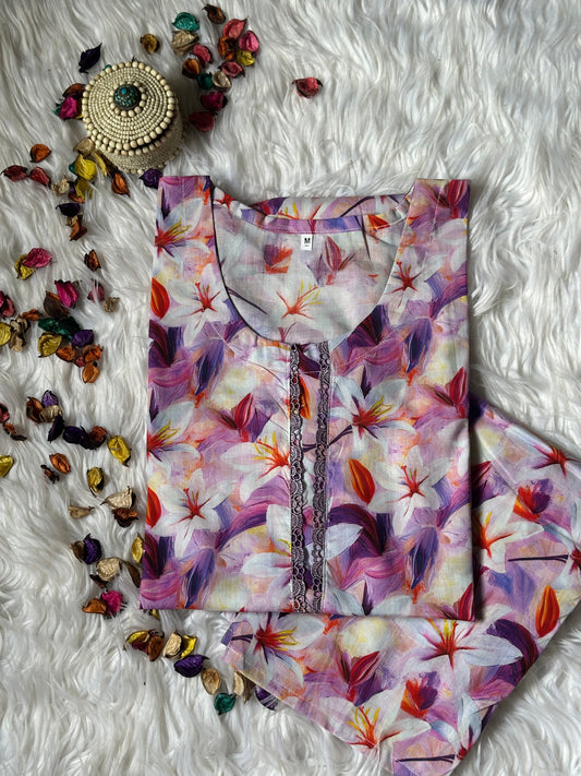 Purple petal lawn