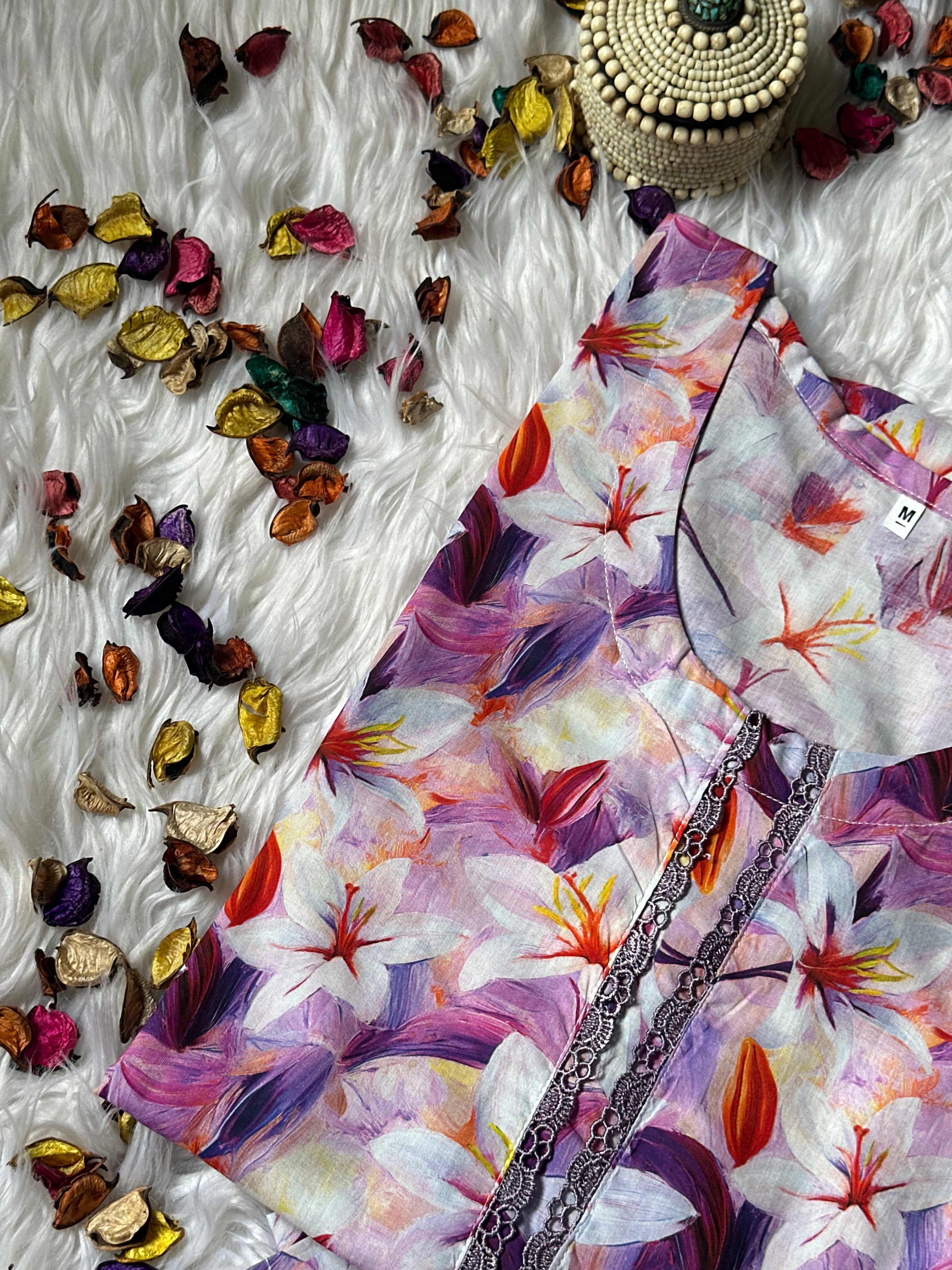 Purple petal lawn