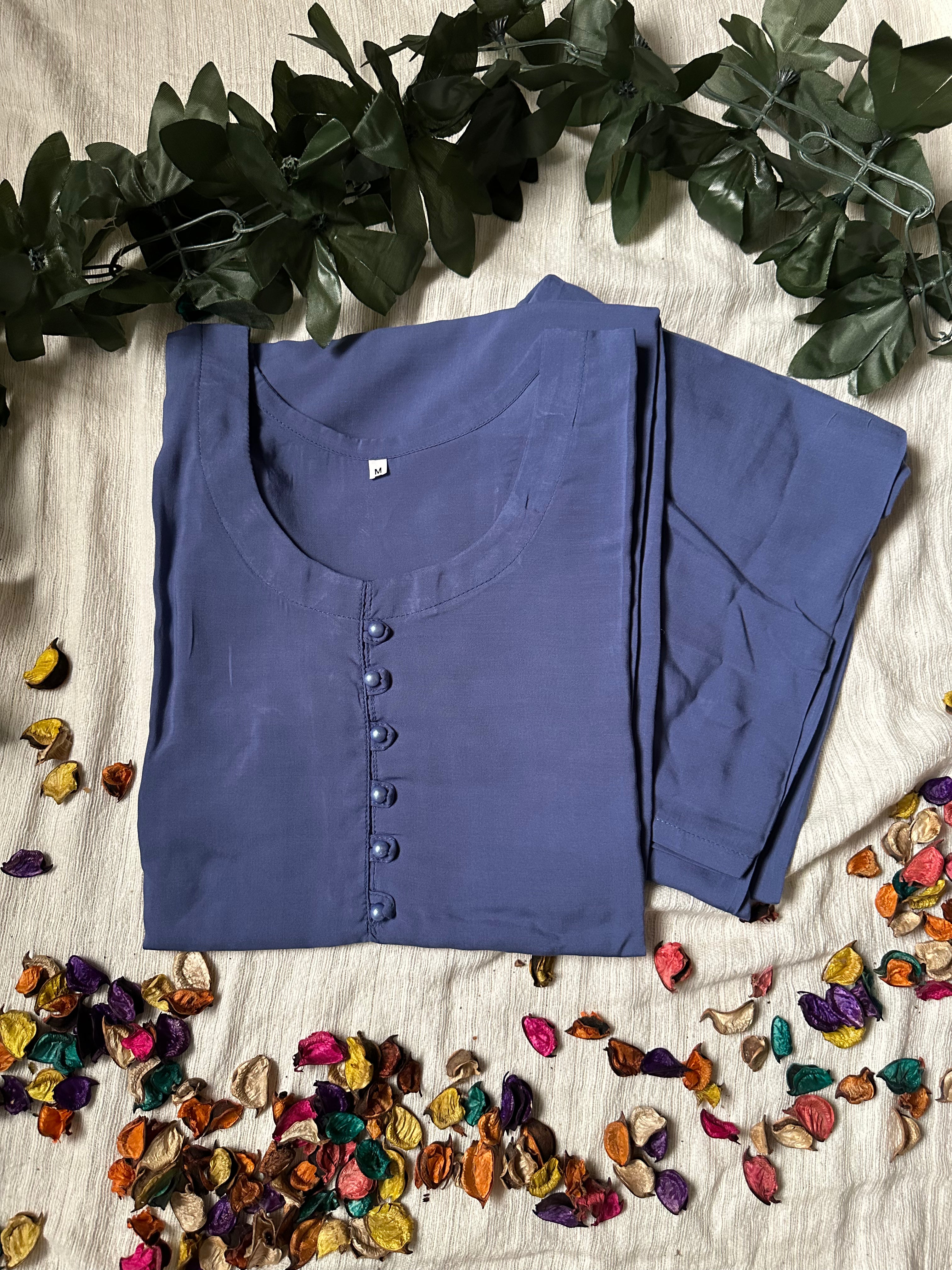 Saphire linen solid