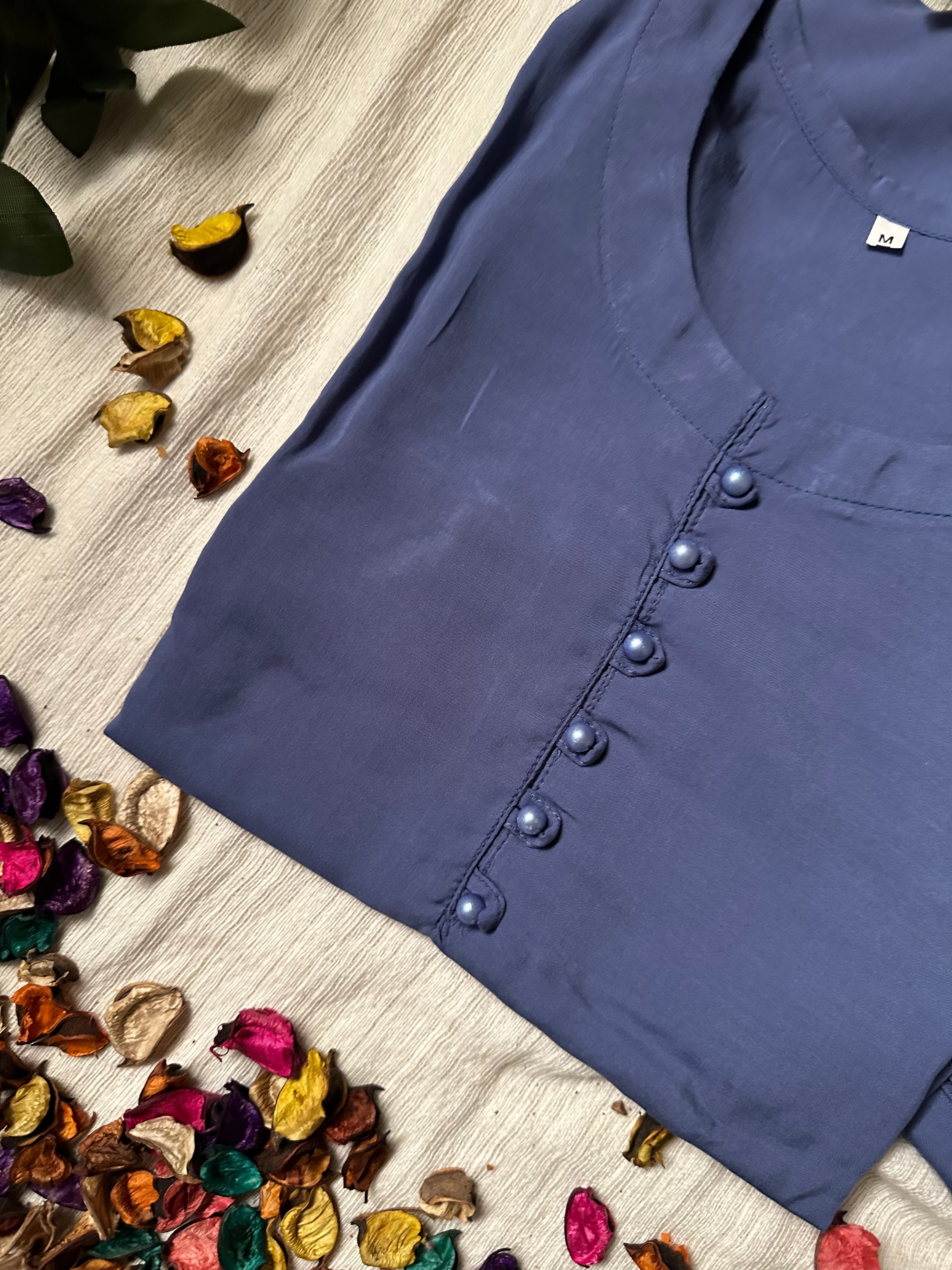 Saphire linen solid