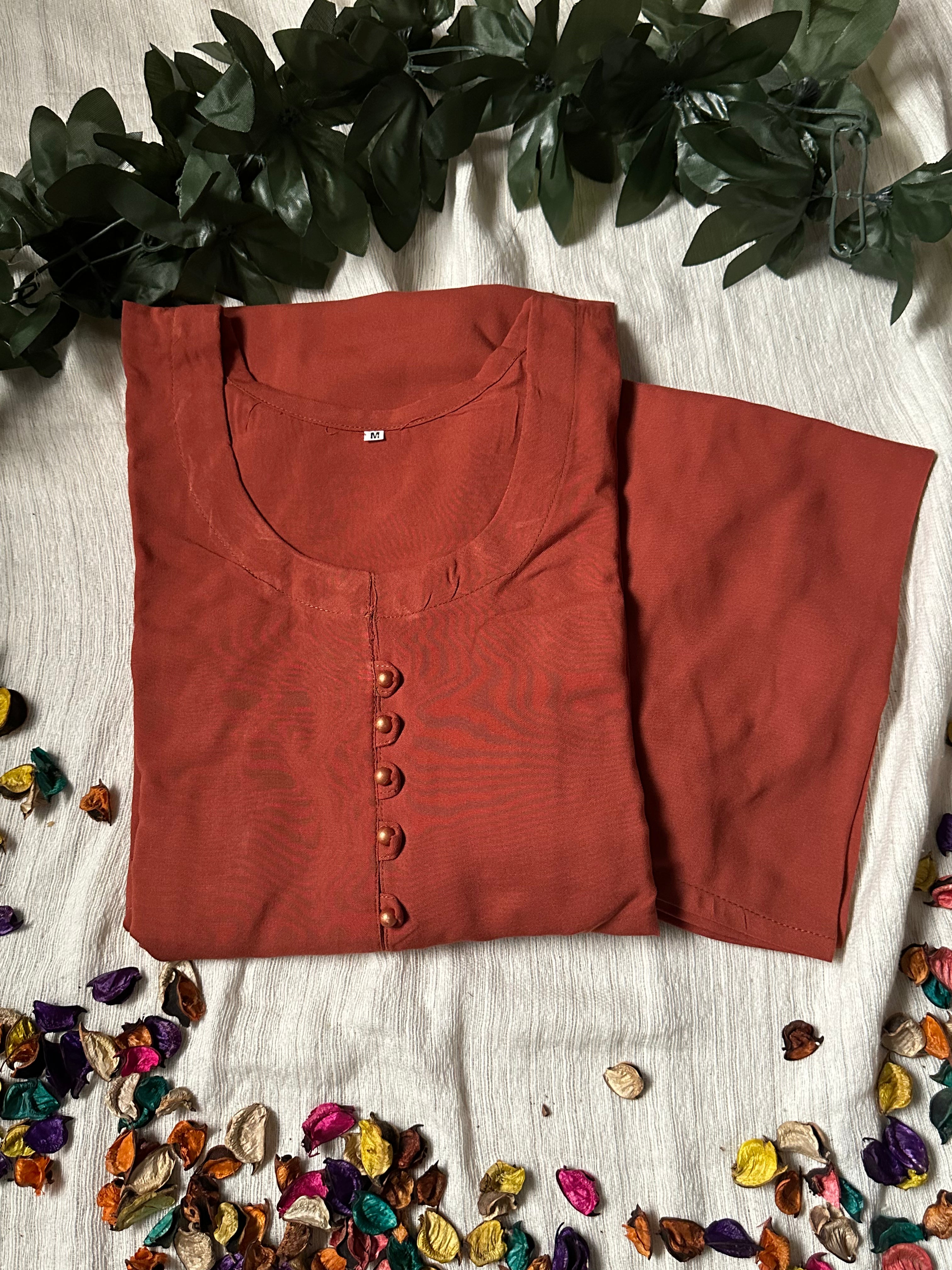 Pumpkin linen solid