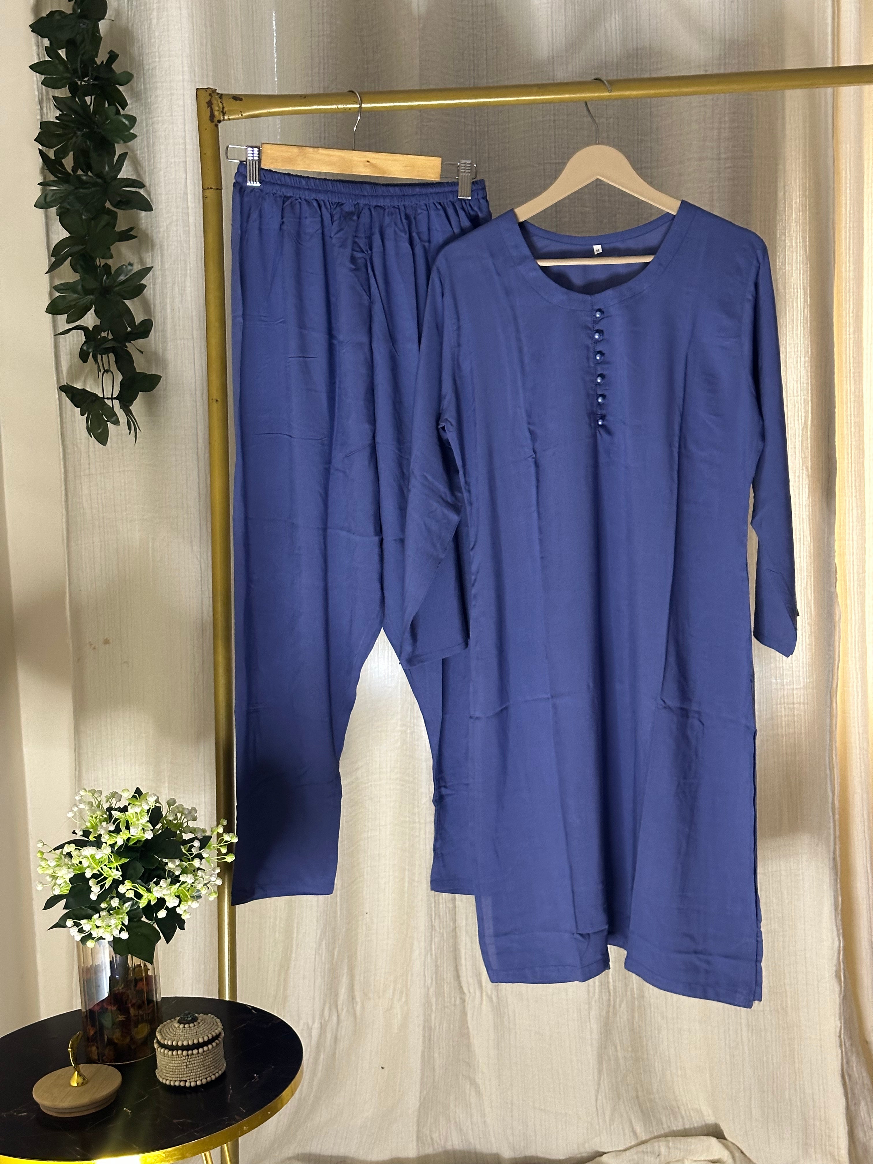 Saphire linen solid