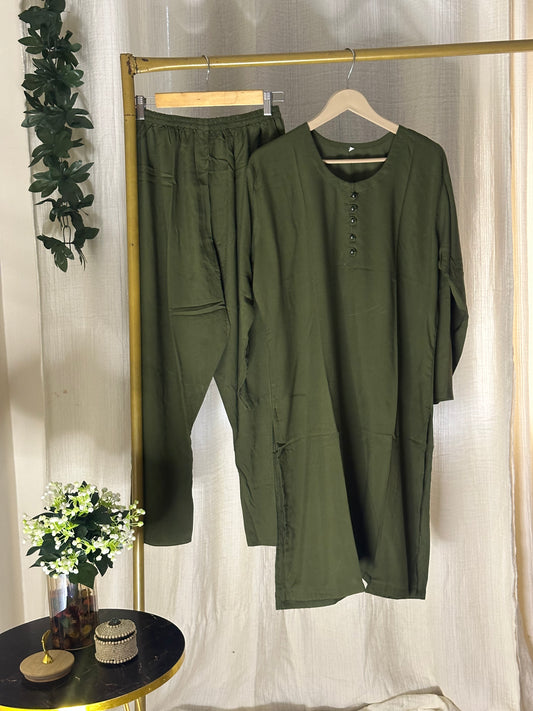 Sage linen solid