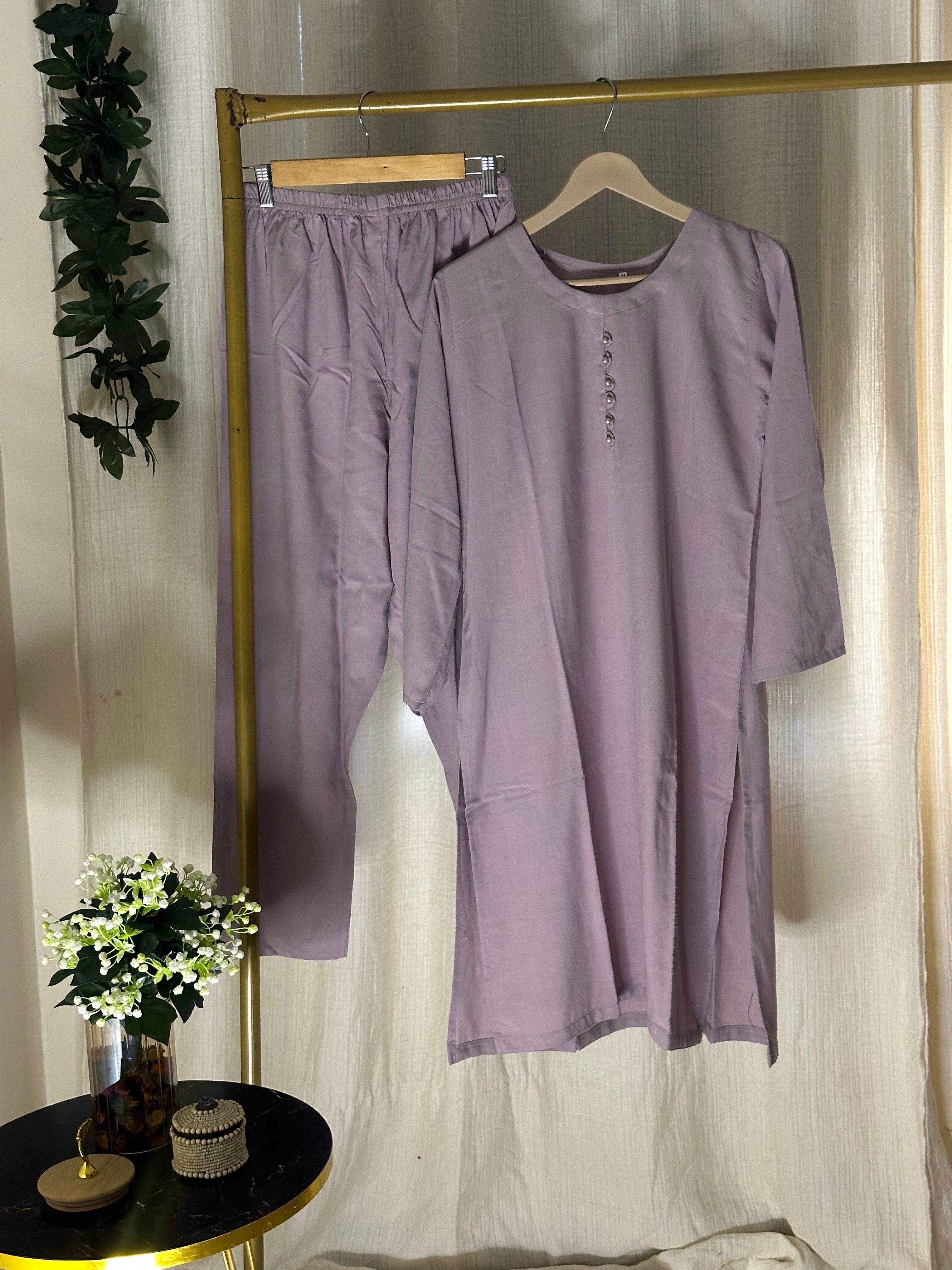 Lavender linen solid