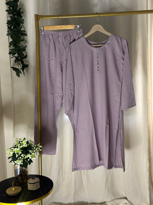 Lavender linen solid