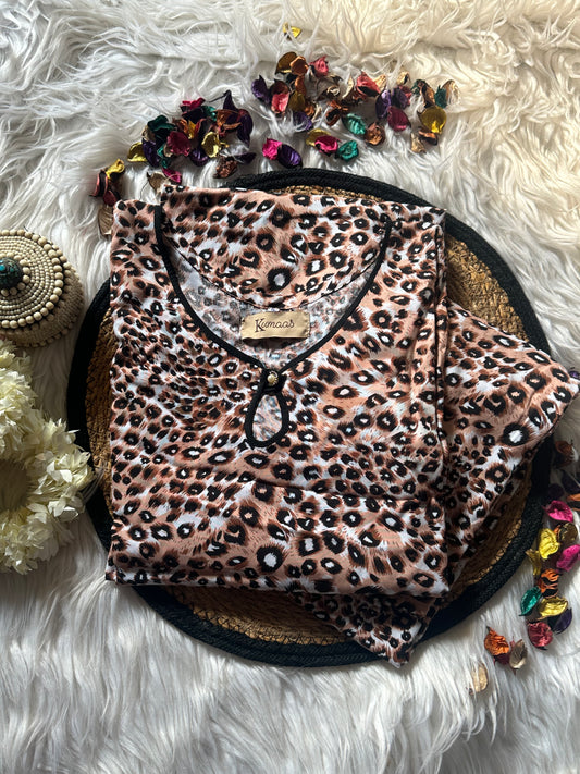 Leopard linen
