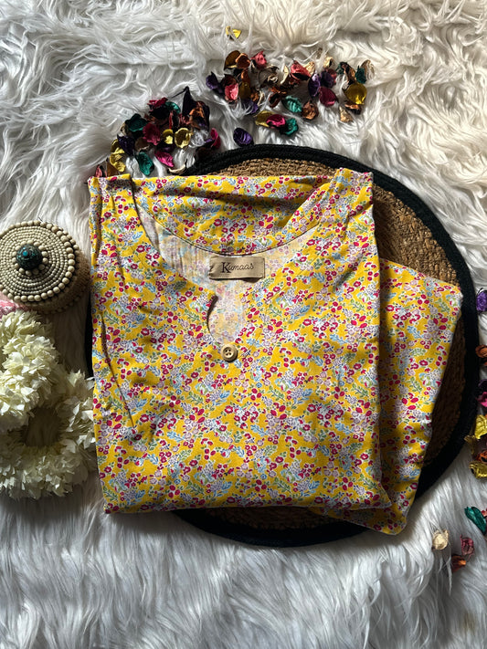 Min Yellow  linen