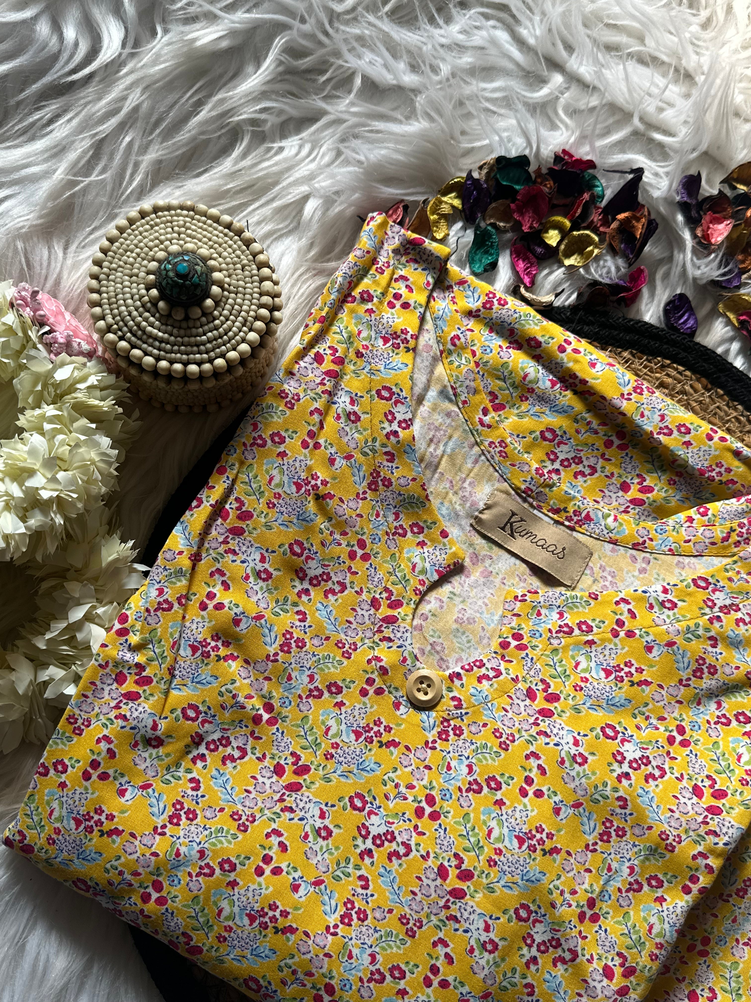 Min Yellow  linen
