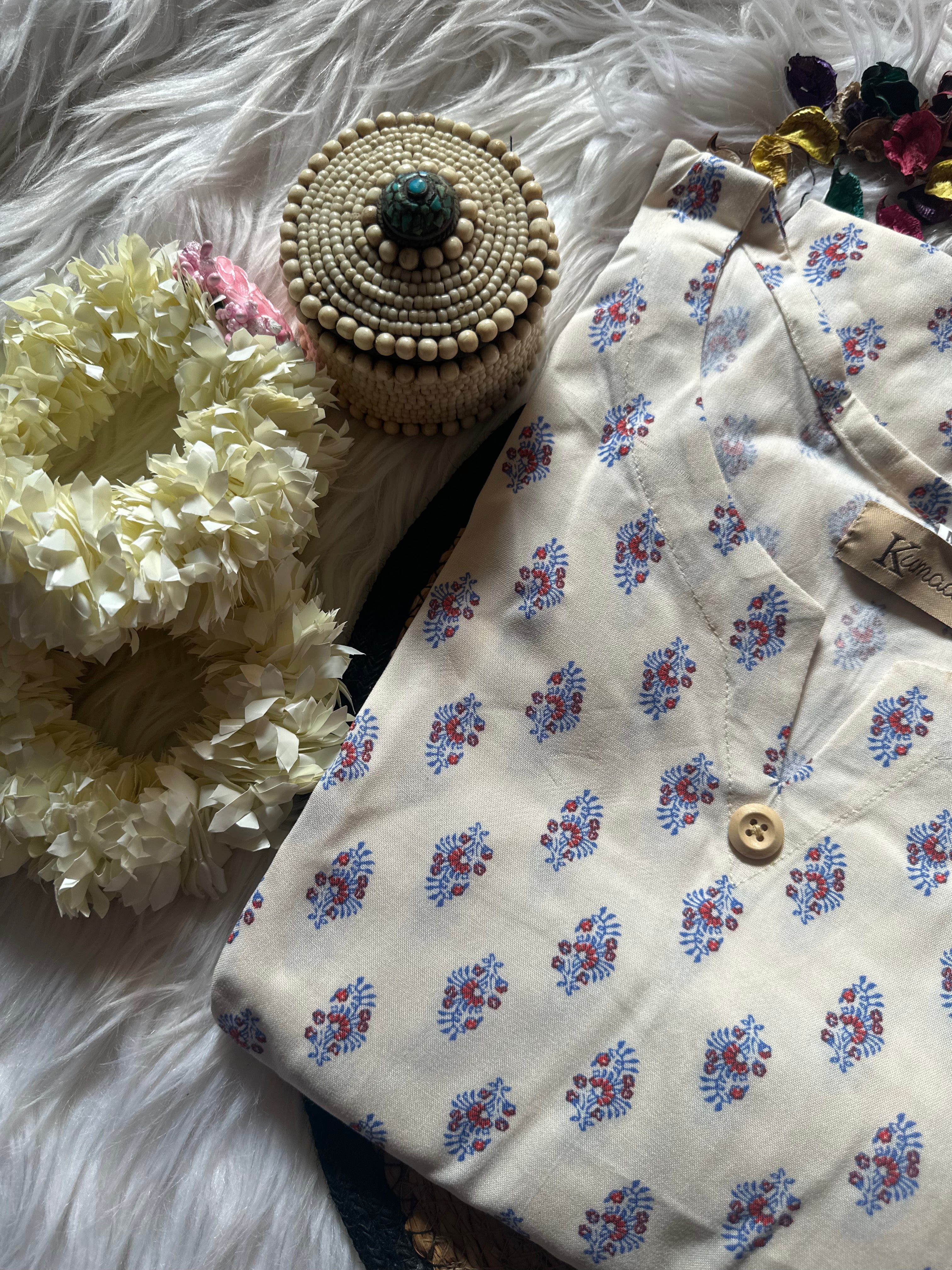 White saphire linen