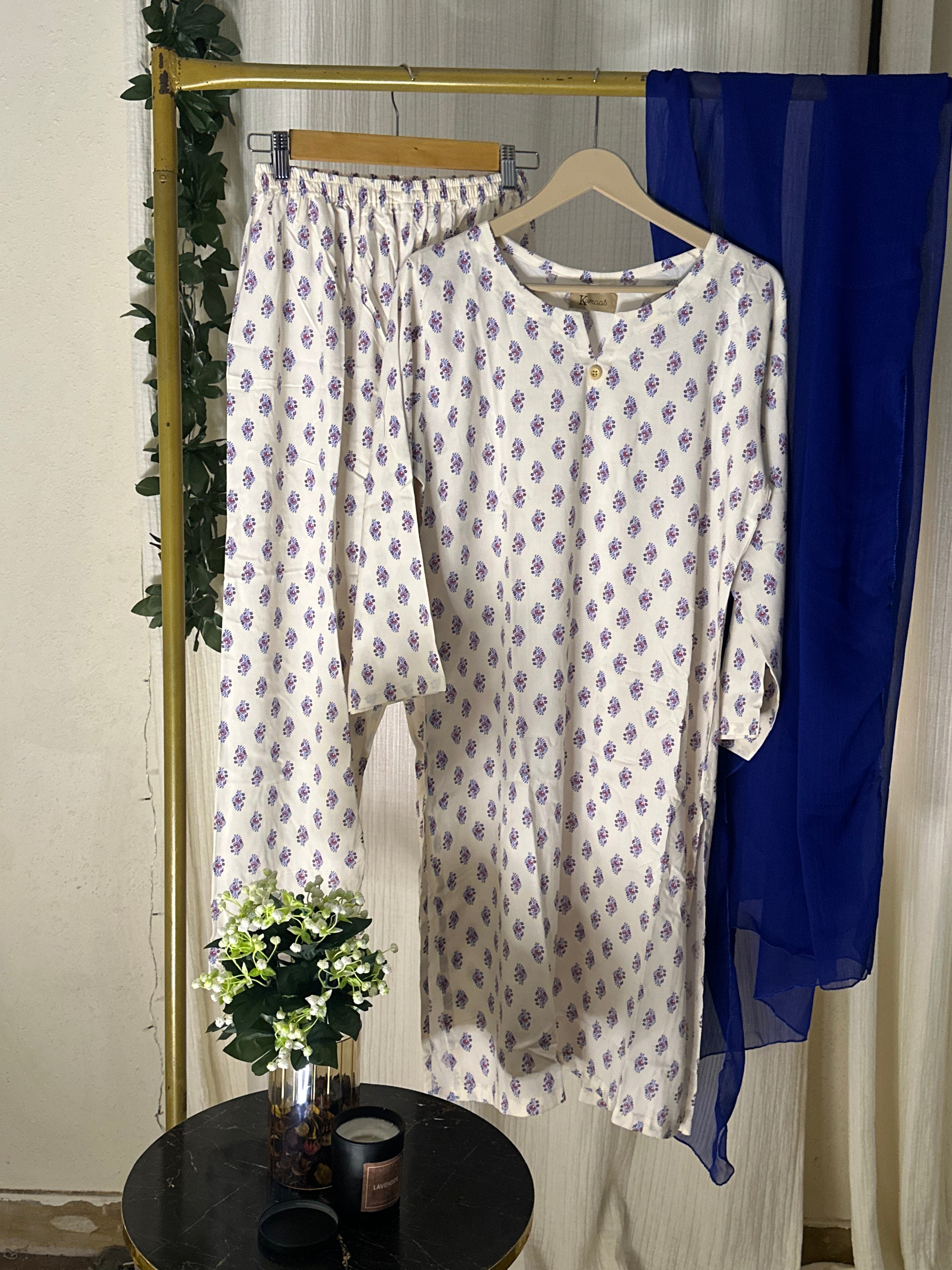 White saphire linen